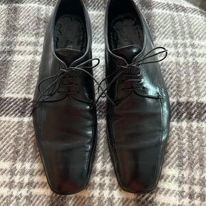 Men's Vintage Prada Black Leather Dress Shoes